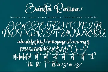 Banita Ralina font