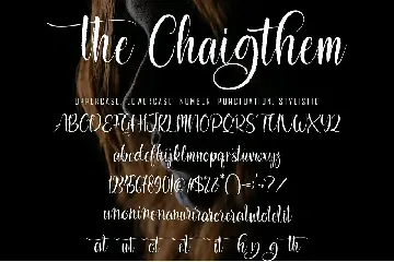 The Chaigthem font