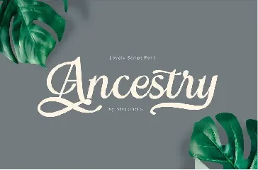 ANCESTRY - Retro Script font