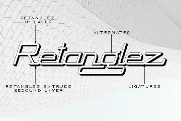 Retanglez font