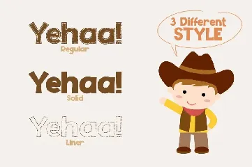 Yehaa! font