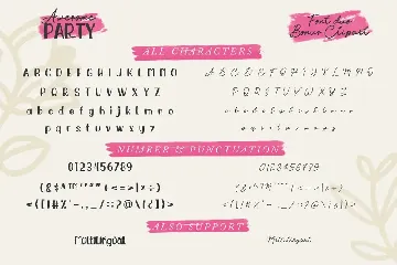 Awesome Party Font Duo with Doodles