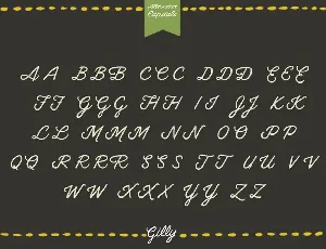 Gilly Script font