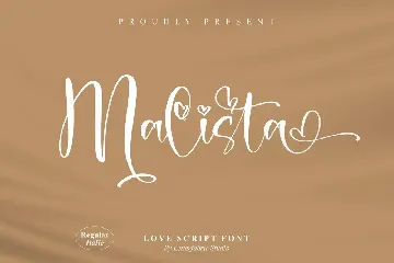 Malista Love Script Font