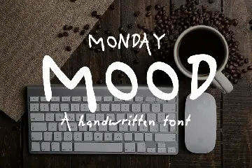 Monday Mood - Handwritten Font