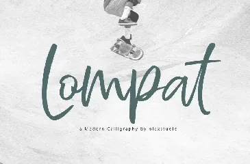 LOMPAT - Handlettered font