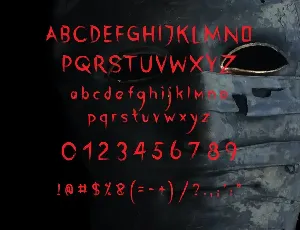 Jumpscare - Handbrush Font