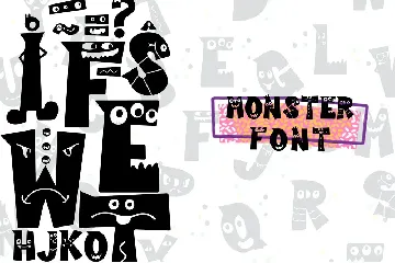 Cutie Monster - Monster Font