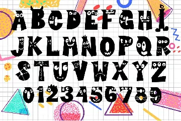 Cutie Monster - Monster Font