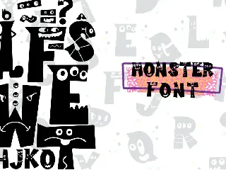 Cutie Monster - Monster Font