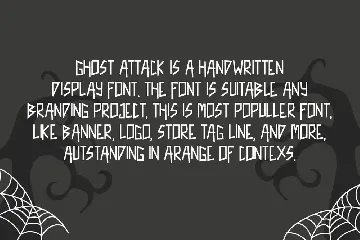 Ghost Attack - Halloween Font