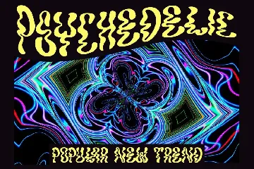 Nockwell - Psychedelic Liquid Font