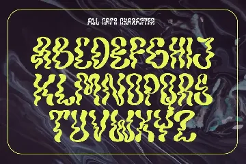 Nockwell - Psychedelic Liquid Font