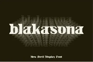 Blakasona Font