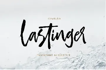 LASTINGER - Handlettered font