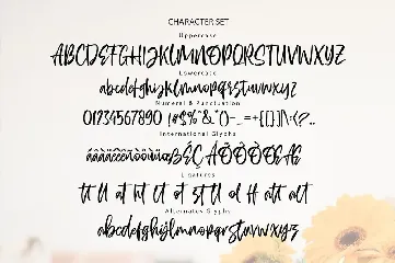 LASTINGER - Handlettered font