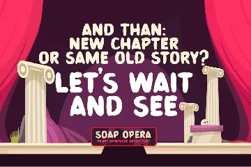 Soap Opera - Funny Handmade Brush Font