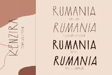 Kenzira - A Hand Drawn Art Deco Font