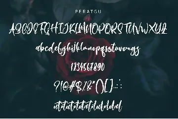 Peratgu font