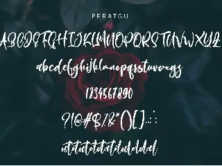 Peratgu font