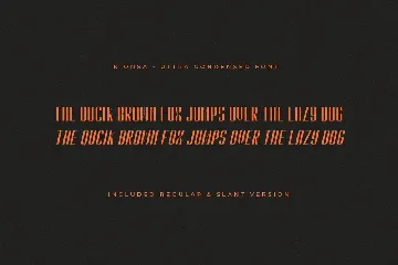 Kionsa - An Ultra Condensed Font