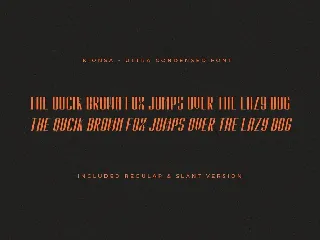 Kionsa - An Ultra Condensed Font