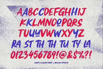 Dirty Claws - Brushy Display Font