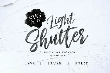 LIGHT SHUTTER - SVG FONT