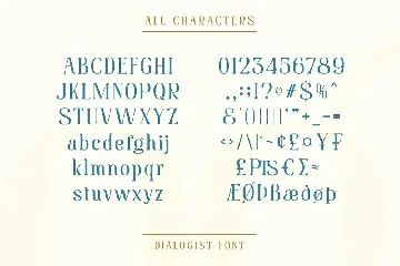 Dialogist font