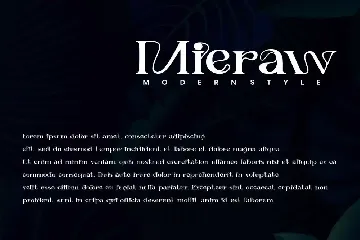 Mieraw - Elegant Font