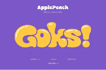 Apple Peach font