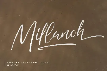 Millanoh Modern Signature Font