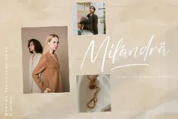 Millanoh Modern Signature Font