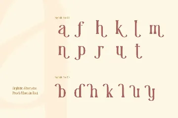 Peach Montain font