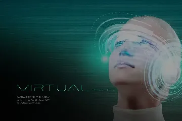 Cyberiada Font Technology Crypto Metaverse Style