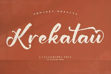 Krekatau Calligraphy Font