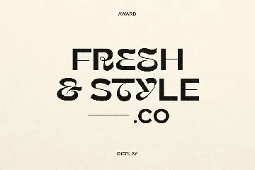 Awards - Stylish Display Sans font