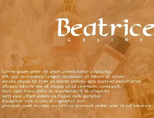 Beatrice Celine - Serif Font