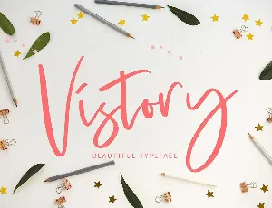 Vistory Modern Script Font