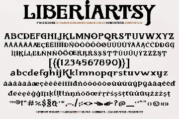 Liberiartsy Vintage Font