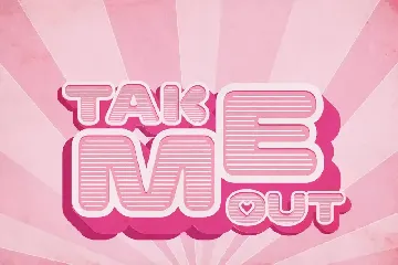 Pink Power - 3D Layered Font