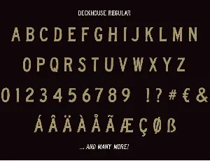 Deckhouse Regular font