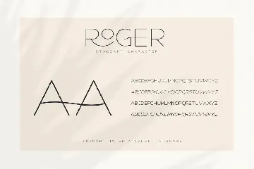 Roger - An Elegant Sans Serif font