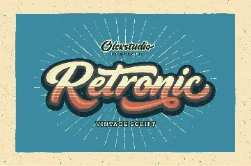 RETRONIC - Vintage Script font