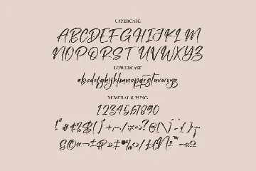 Harthenlie Brush Font