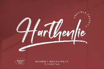 Harthenlie Brush Font