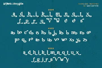 Highland Morning font