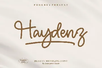 Haydenz Monoline Font