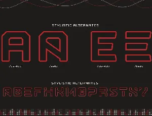 Nostromo Outline font