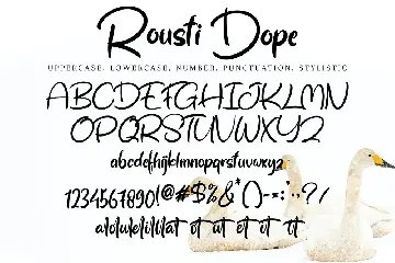 Rousti Dope font